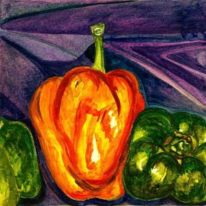 Pepper Me Up - Watercolor Painting